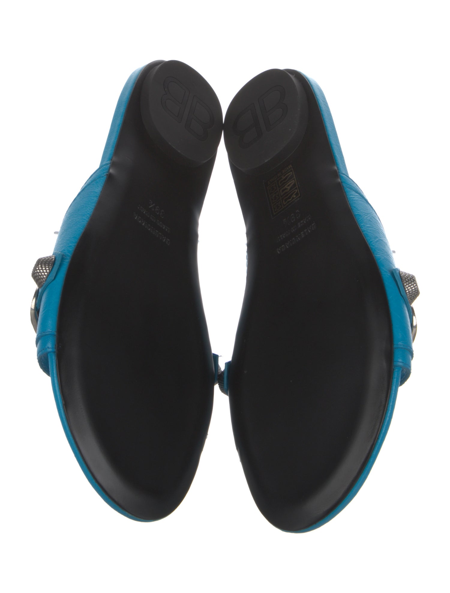 Balenciaga Leather Slides